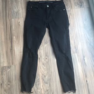 Articles of Society distressed black skinny jean